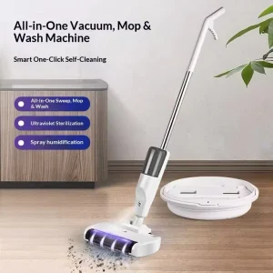 Wireless Handheld Electric Floor Cleaner and All-in-One Wet Dry Mop Scrubber, Model XM001