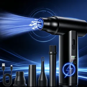 Wireless High RPM Air Duster 110000RPM LED Digital Screen Portable Fan Portable Electronics Dust Cleaning Blower