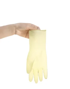 Women Anti Slip Reusable Waterproof Rubber Latex Household Gloves for Kitchen Household Gardening Dish Washing Cleaning