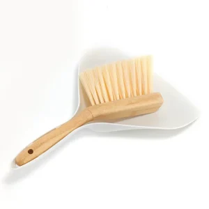 Wood Broom and Dustpan Set