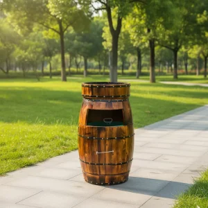 Wood Farmhouse Outdoor Ice Buckets and Beverage Tubs for Camping and Garden Use