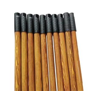 Wood Grain Plastic Coated Wooden Broomstick for Broom Mob Brush Long Handle for Cleaning Tools