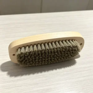 Wood Handle Plastic Bristle Shoe Polishing and Laundry Cleaning Brush