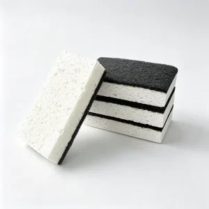 Wood Pulp Composite Scouring Pad with Oil Absorption and Easy Rinse