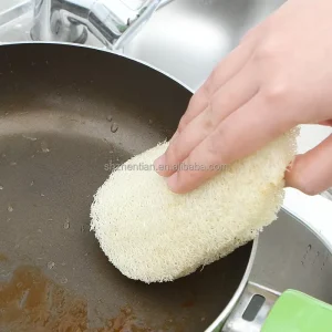 Wood Pulp Cotton Organic Compostable Loofah Dish Sponge
