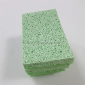 Wood Pulp Dishes Sponge Kitchen Dishwashing Cleaning Scrub Sponge Pack Non Scratch Cellulose Sponge