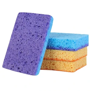 Wood Pulp Double-Sided Dishwashing Sponge and Scouring Pad