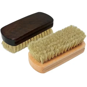 Wooden Brush with Beech Handle Horse Hair Brush for Cleaning Hats Clothes and Suits