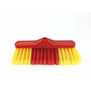 Wooden Handle Soft Bristle Broom and Plastic Dustpan Set for Home and Outdoor Use