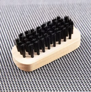Wooden Mini Shoe Cleaning Brush Set with Lotus Handle