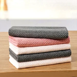Woven Microfiber Cleaning Rag Quick-Dry Eco-Friendly Super Absorbent Polyester Kitchen Towels Dish Cloths