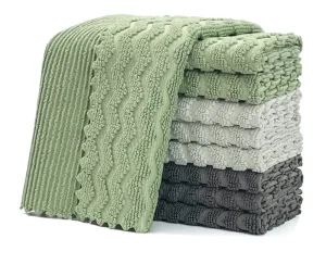 Woven Microfiber Quick Dry Cleaning Cloth Microfiber Hand Towel Microfiber Towel for Car & Dish Use