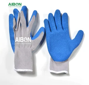Wrinkle-Foam Latex-Coated Garden Work Gloves for Agriculture