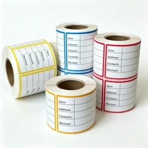 Writable Self Adhesive Shipping Address Label Roll Pre Printed Sticker for E commerce Courier Warehouse Package Marking