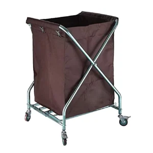 X Folding Hotel Room Commercial Cleaning Service Laundry Linen Carts Trolley