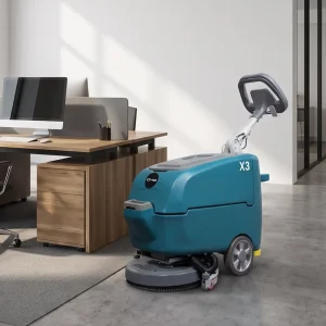 X3 Small Walk-Behind Floor Scrubber for Restaurants, Warehouses, and Retail Premises