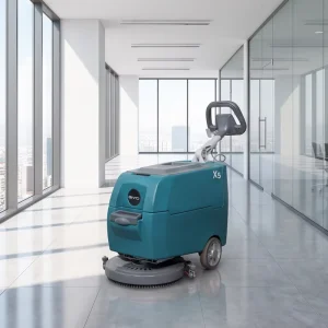 X5 Walk-Behind Electric Floor Scrubber with Wall Guard Anti-Collision Wheel