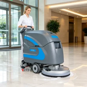 X55 Industrial Floor Scrubber, 510mm Cleaning Width, 800mm Squeegee, 24V 100Ah Battery