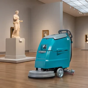 X6 Battery-Operated Walk-Behind Floor Scrubber Dryer with Solution and Recovery Tanks