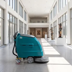 X6 Medium-Sized Hand-Push Floor Scrubber L1270 W550 H1090 for Indoor Public Areas