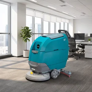 X7D Walk Behind Floor Scrubber All in One Floor Scrubbing Machine for Tile Epoxy Concrete Hard Ground Surface Cleaning