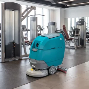 X7D Walk Behind Floor Scrubber with Integrated Molding Squeegee Assembly for Hard Surface Floor Cleaning