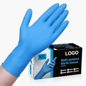 XINGYU Disposable Blue Nitrile Gloves 12 Mil 12 Inches Powder Free Textured Disposable Non Sterile Nitrile Gloves Powder Free
