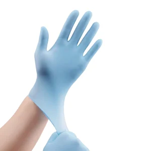 XINGYU Disposable Food Grade Blue Nitrile Examination Gloves Powder Free and Touch Screen Compatible Disposable Nitrile Gloves