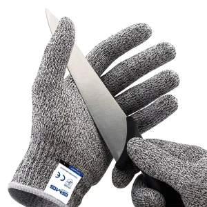 XINGYU Knitting Anti Cutting Gloves Non Slip PU Coated with High Dexterity for Household Kitchen Gardening and Daily Protection