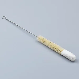 XINSHUN Small Silver Nylon Hard Bristle Eco Friendly Cleaning Brush Promotional Corner Cleaning Tool for Tube Use