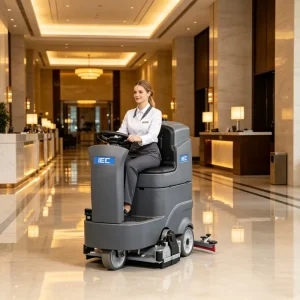 XS110 Heavy Duty Ride On Floor Scrubber 24V 150Ah Battery 1000mm Water Absorption Width Cleaner