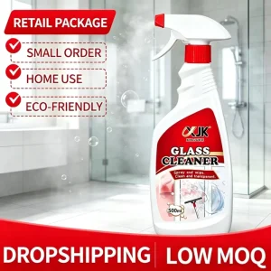 Xin Juke 500ml Window Glass Cleaner for Bathroom Mirror Streak Free Odor Removing