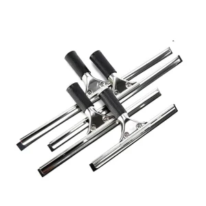 YG 16” Stainless Steel Window Squeegee with Rubber Grip Eco Friendly for Caterers & Canteens