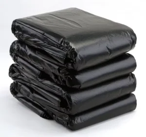 YW Strong & Leak Proof 10 20L PE Drawstring Disposable Garbage Bags 50x70cm Recyclable & Spin Drying Modern Kitchen Office Use