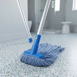 Yarn Four-Color Mop with Aluminum Handle for Malls Schools and Hospitals