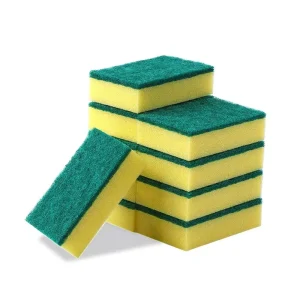 Yellow 30mm Thick Super Soft Kitchen Scrub Sponge Scrubber Pad Scourer Sponges Cleaning Scouring Sponge Pads