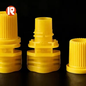 Yellow 8.6mm Screw Lid Cap Eco Friendly Reusable Leak Proof Plastic Spout Cap for Laundry Detergent