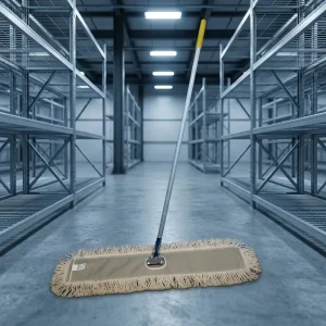 Yellow Dust Mop 360 Swivel Head Flat Mop for Dry Use Aluminum Handle for Office Hotel Floor Cleaning