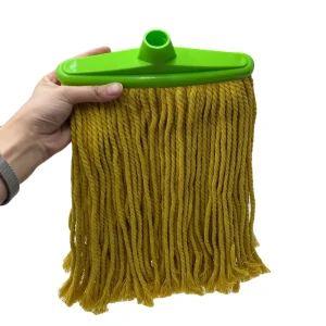Yellow Kentucky Wet Mop Head with Recycled Cotton Mop Yarn