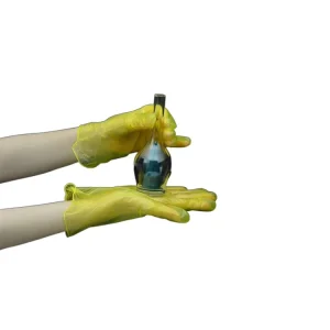 Yellow Kitchen Safety Gloves Extra Strong Elasticity Vinyl Household Gloves Factory Direct