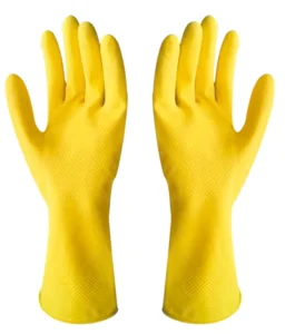 Yellow Long Latex Rubber Household Gloves