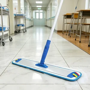 ZAX HACCP Compliant Color Coded Microfiber Flat Mop System for Professional Janitorial Services