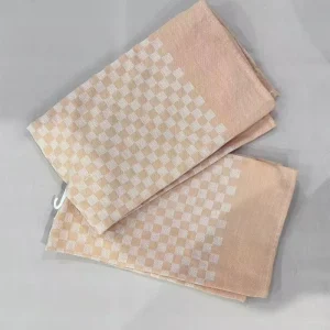 ZOLLNER 10 Checkered Woven Cotton Dish Towels 46x70cm 220gsm Grey