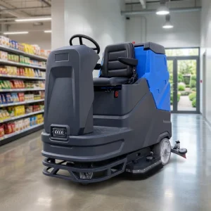 ZY-900 Dual-Brush Ride-On Floor Scrubber, 5600 m²/h