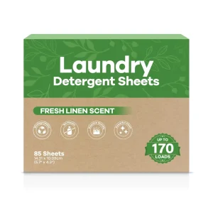Zero Plastic Laundry Detergent Sheets Ultra Clothes Washing Laundry Strips Eco Friendly Coconut Based Cleaning