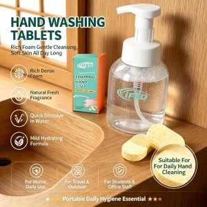 Zero Residue Gentle Solution Premium Disposable Hand Soap Effervescent Deep Washing Clean Tablets