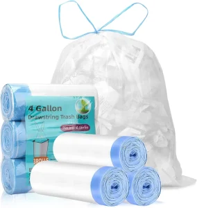 bags rolls for kitchen home drawstring garbage bin bags refuse sacks on roll