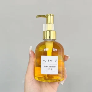 cosmetics containers 150ml 300ml plastic lotion bottle pump clear empty shampoo bottles Hand sanitizer bottle gold silver pump