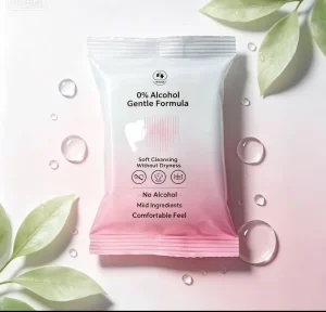 pH-Balanced Flushable Feminine Wipes Spunlace Intimate Hygiene 15x20cm Individually Wrapped