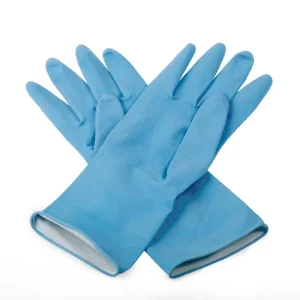 rubber household work gloves kitchen durable with cotton lining